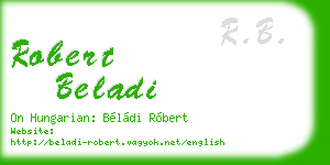 robert beladi business card
